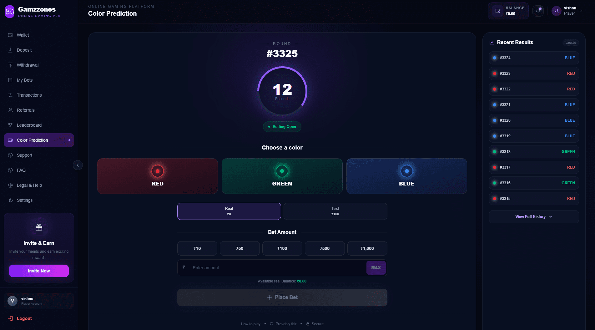 Gamzzones Gaming Platform