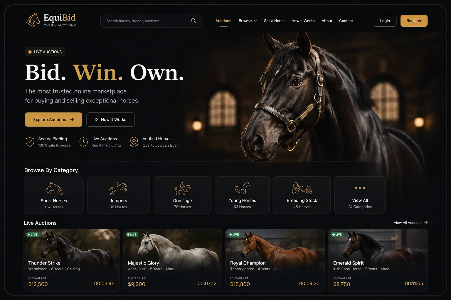 Custom WordPress Auction Platform